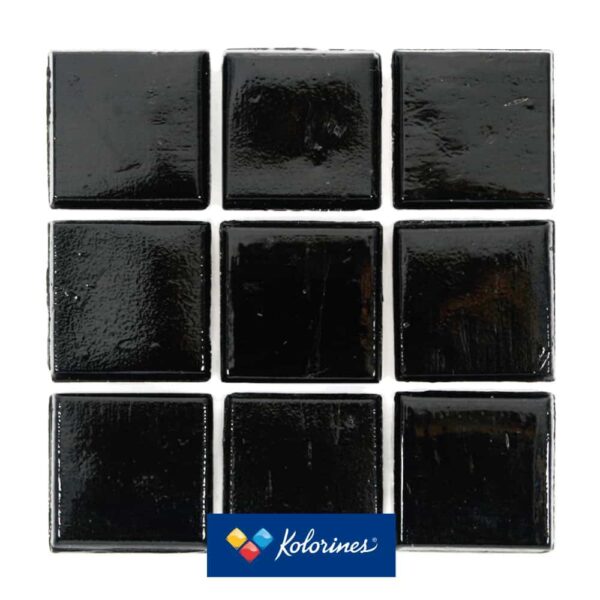 Murano V20 Negro – Mosaico vítreo para piscina