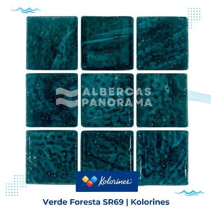 +v25 Verde Foresta SR69 Kolorines – Mosaico Veneciano para Alberca