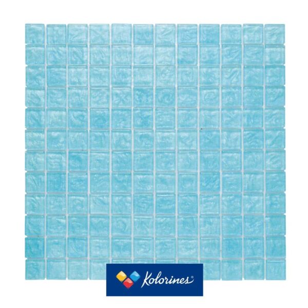 Lumina – Azul Topacio v25 – Mosaico vítreo para piscina