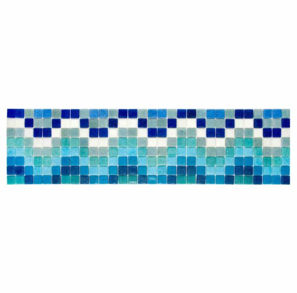 Cenefa – Ondulación – Mosaico vítreo para piscina