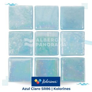 +v25 Azul Claro SR86 Kolorines - Mosaico Veneciano para Alberca