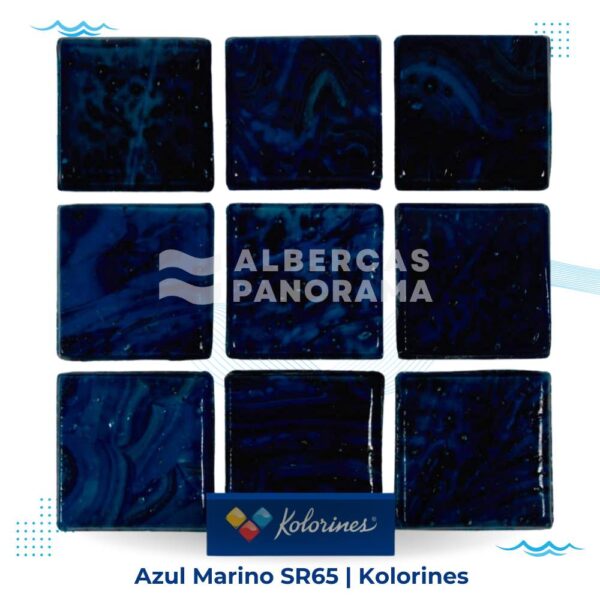 +v25 Azul Marino SR65 Kolorines – Mosaico Veneciano para Alberca