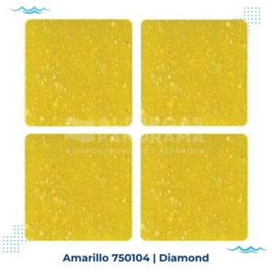 Amarillo diamond mosaico vitreo alberca