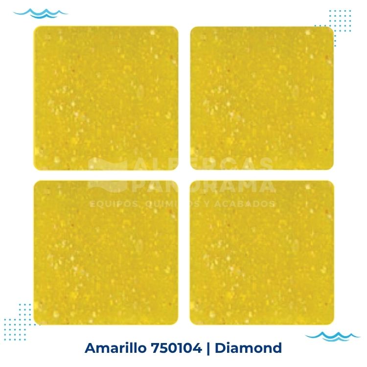 Amarillo diamond mosaico vitreo alberca