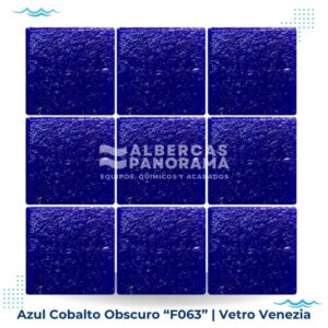 azul cobalto oscuro f063 Vetro venezia