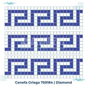 cenefa griega diamond mosaico vitreo alberca