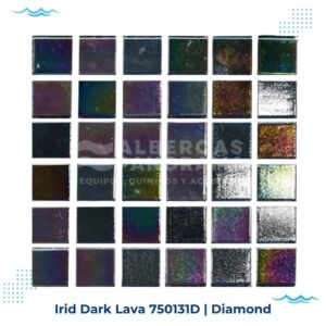 irid dark lava diamond mosaico vitreo alberca