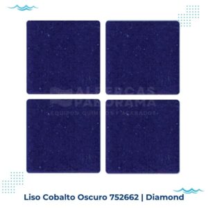 liso cobalto oscuro 2.5x2.5 diamond mosaico vitreo alberca