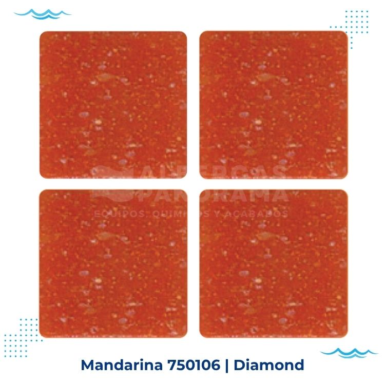 mandarina diamond mosaico vitreo alberca