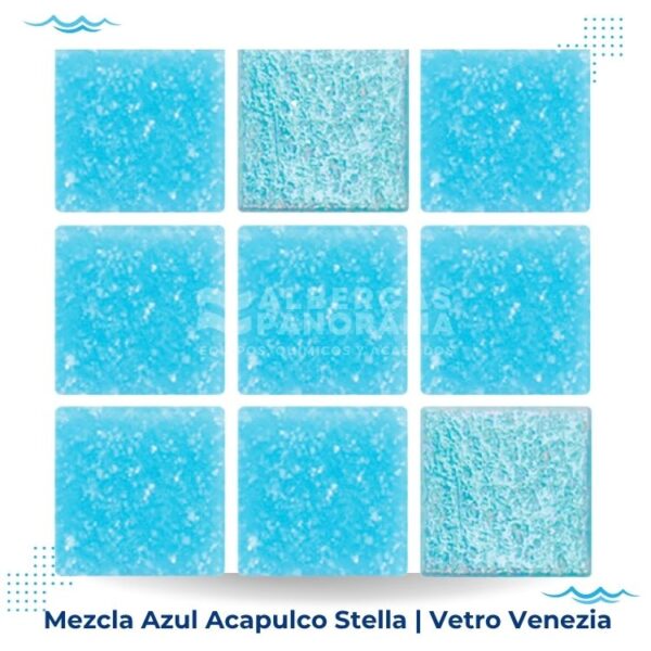 mezcla azul acapulco stella vetro venezia alberca