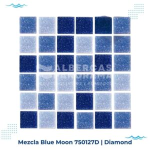 mezcla blue moon diamond mosaico vitreo alberca