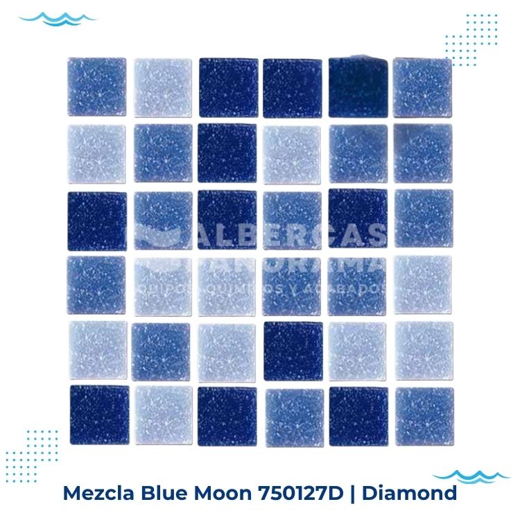mezcla blue moon diamond mosaico vitreo alberca