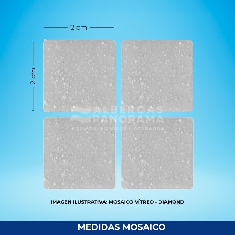 Mosaico Diamond Mediterráneo 2x2cm - Albercas Panorama - Imagen 3