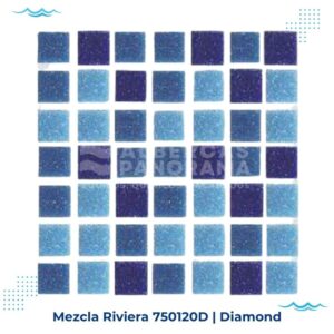 mezcla riviera diamond mosaico vitreo alberca