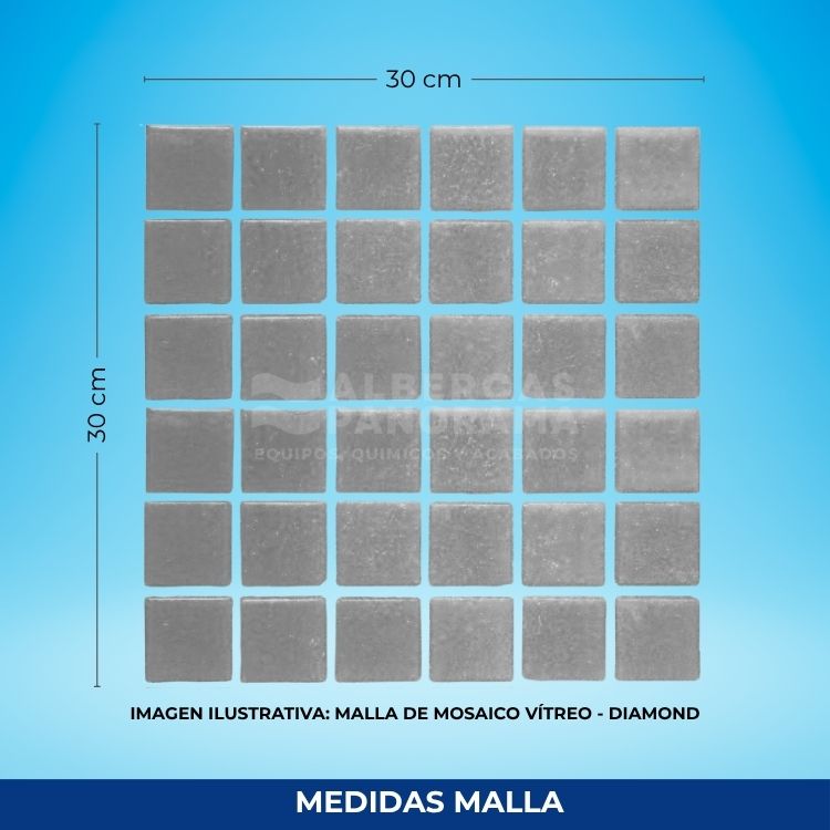 Mosaico Diamond Mezcla Riviera 2x2cm - Albercas Panorama - Imagen 2