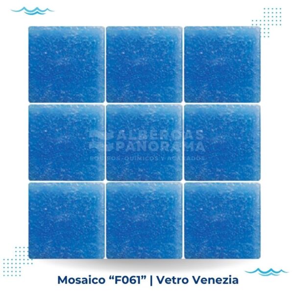 mosaico vidrio azul f061 vetro venezia para alberca
