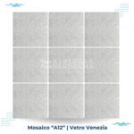 mosaico vidrio blanco a12 Vetro venezia para alberca