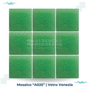mosaico verde a025 vetro venezia alberca