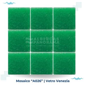 mosaico verde a026 vetro venezia alberca