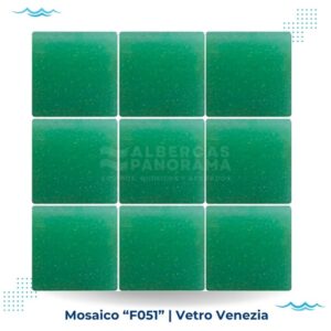 mosaico verde f051 vetro venezia alberca