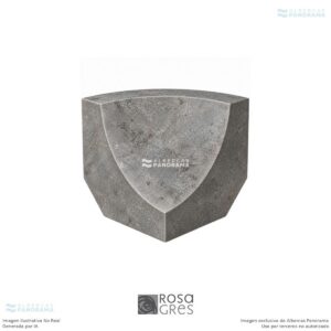 Esquinero 114 Rosa Gres Mistery Blue Stone, pieza individual
