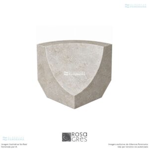 Esquinero 114 Rosa Gres Mistery Grey, pieza individual