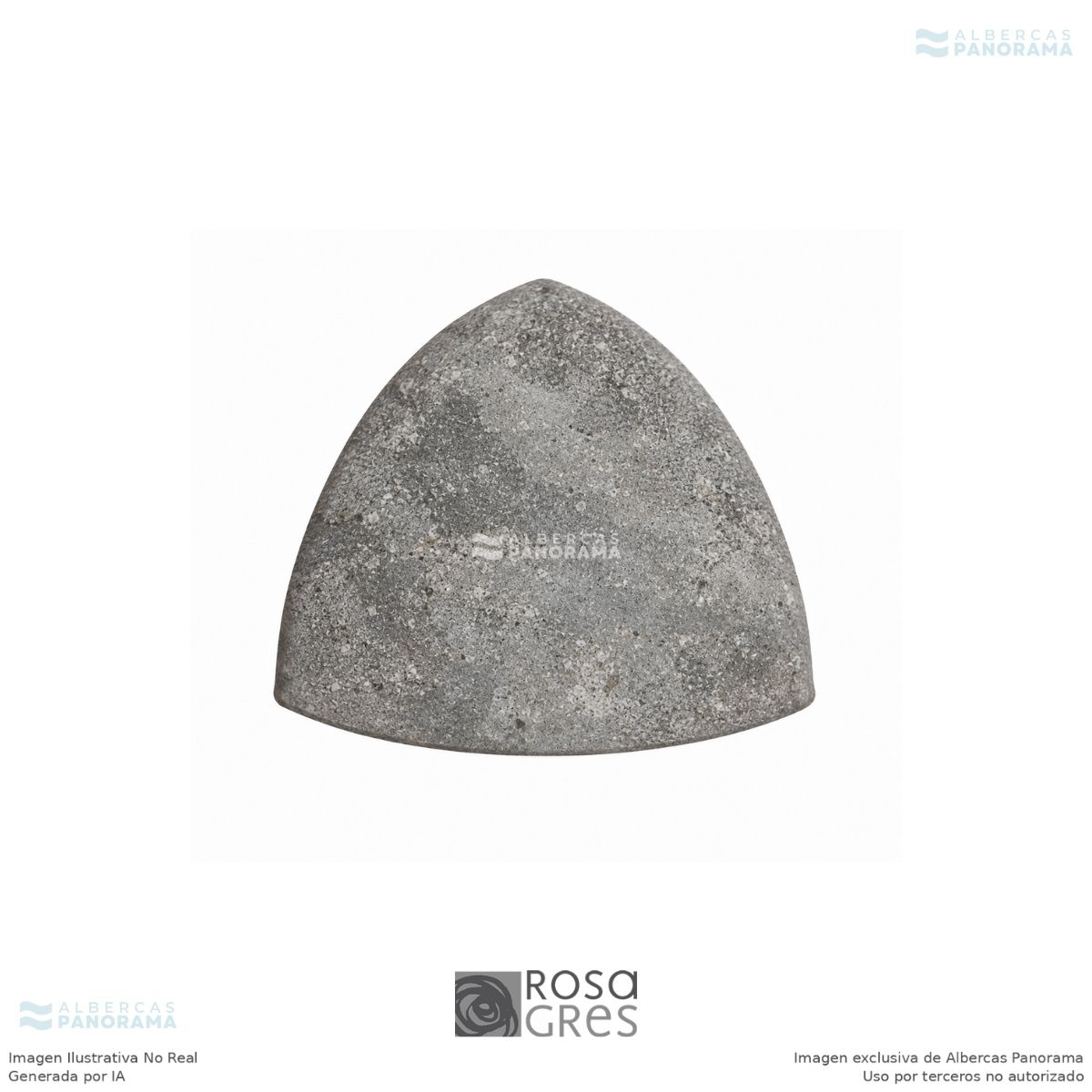 Esquinero 115 Rosa Gres Mistery Blue Stone, pieza individual