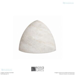Esquinero 115 Rosa Gres Pietro White, pieza individual