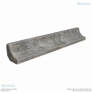 Media caña con romo 147, Mistery Blue Stone, Pieza, Rosa Gres