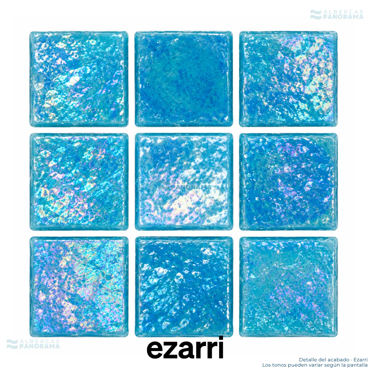 Detalle del acabado Ezarri Iris Azur 25.