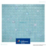 Vista de malla del mosaico Kolorines Akua Premium Turquesa V20