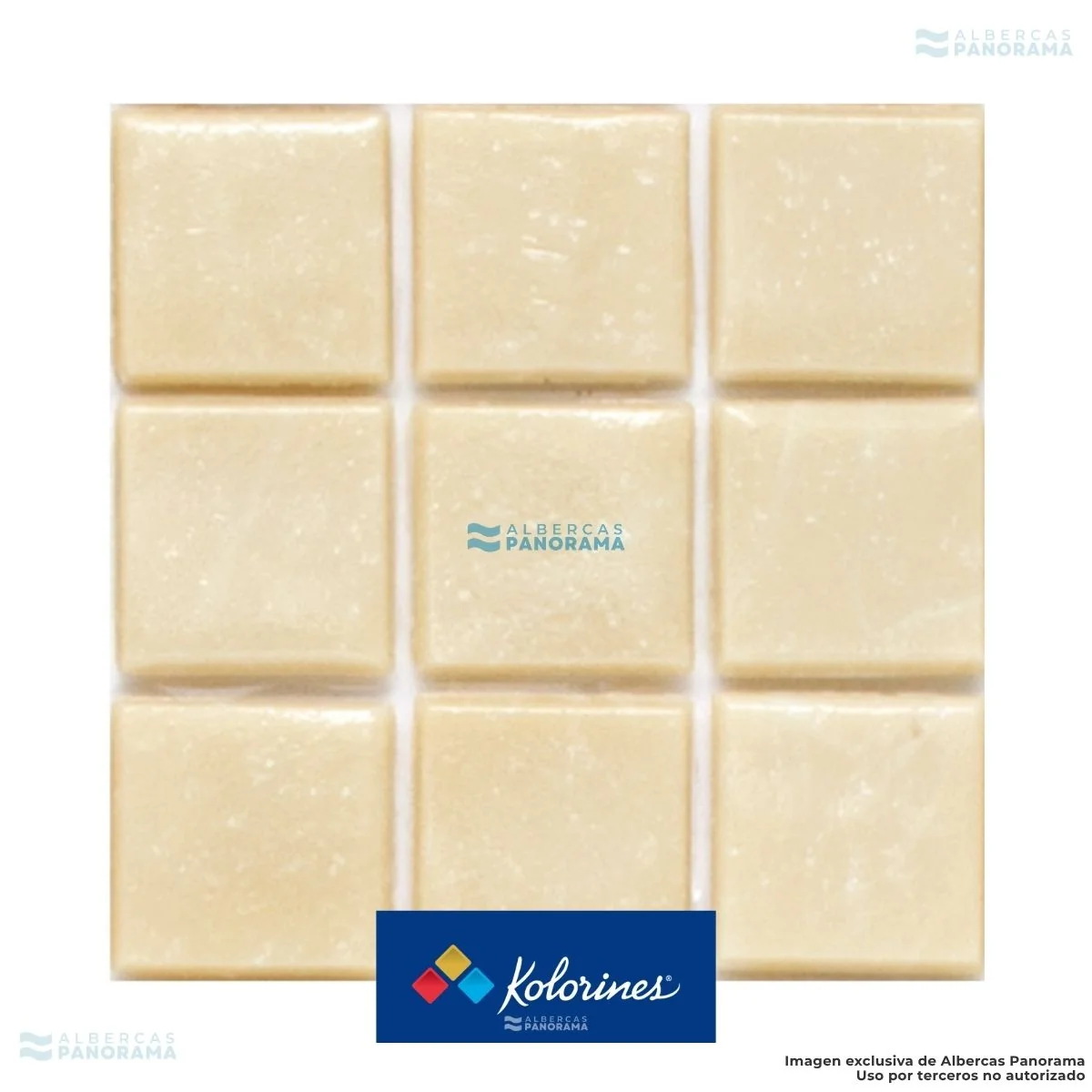 Mosaico Kolorines Botanica beige V20: detalle de las teselas
