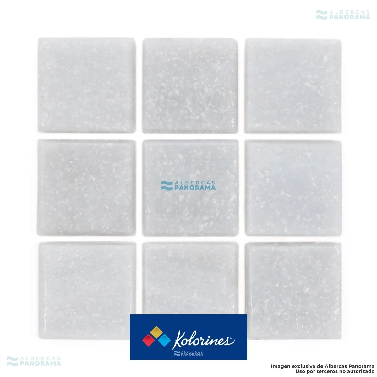 Mosaico Kolorines Botanica gris perla V20: detalle de las teselas