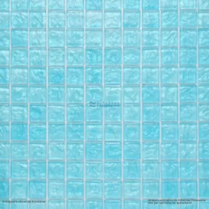 Detalle de mosaico Kolorines lumina Azul Topacio v25