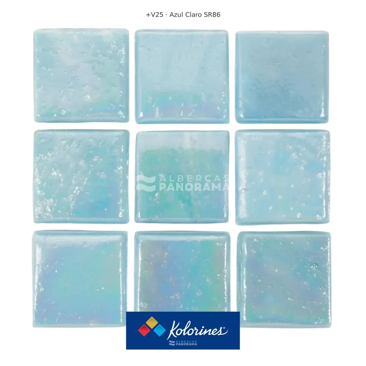 Pieza de mosaico Kolorines +25 Azul Claro SR86
