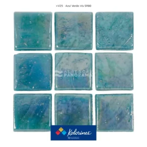 Pieza de mosaico Kolorines +25 Azul Verde Iris SR80