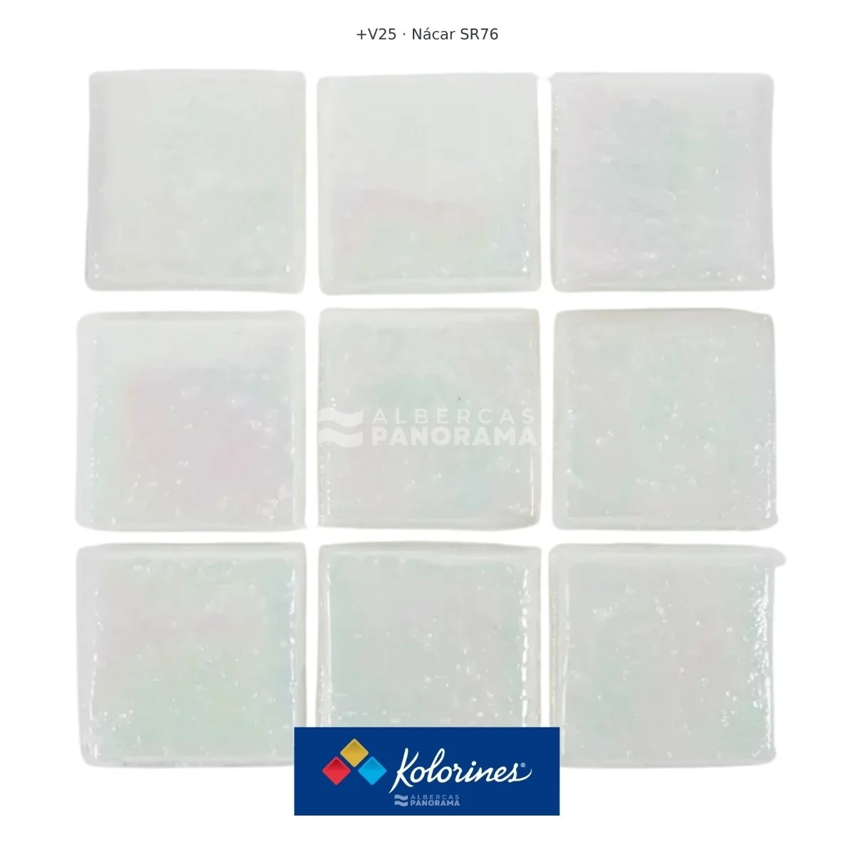 Pieza de mosaico Kolorines +25 Nácar SR76