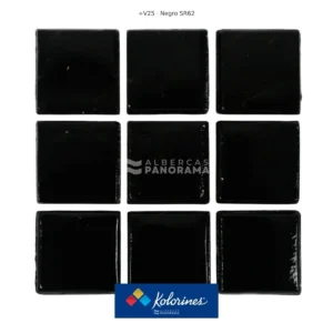 Pieza de mosaico Kolorines +25 Negro SR62