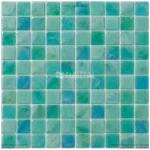 Vista ilustrativa de malla de mosaico Kolorines +25 Verde SR83