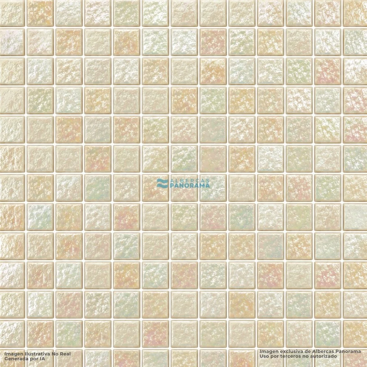 Detalle de textura Kolorines Metálica Ivory V20
