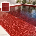 Mosaico Kolorines Solar escarlata V20: aplicación en alberca