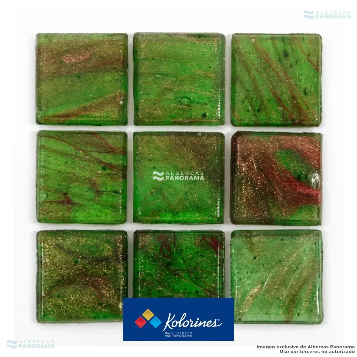 Venturina natura Kolorines, detalle del mosaico