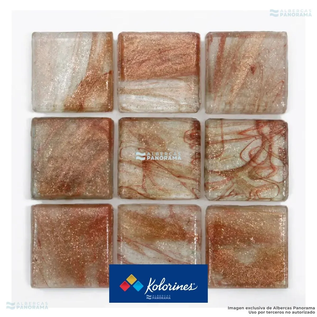 Venturina splendum Kolorines, detalle del mosaico