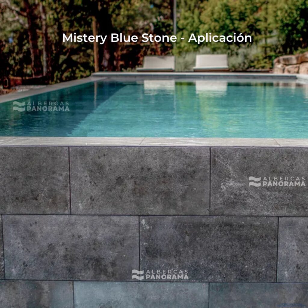 Rosa Gres Mistery Blue Stone, aplicación en proyecto