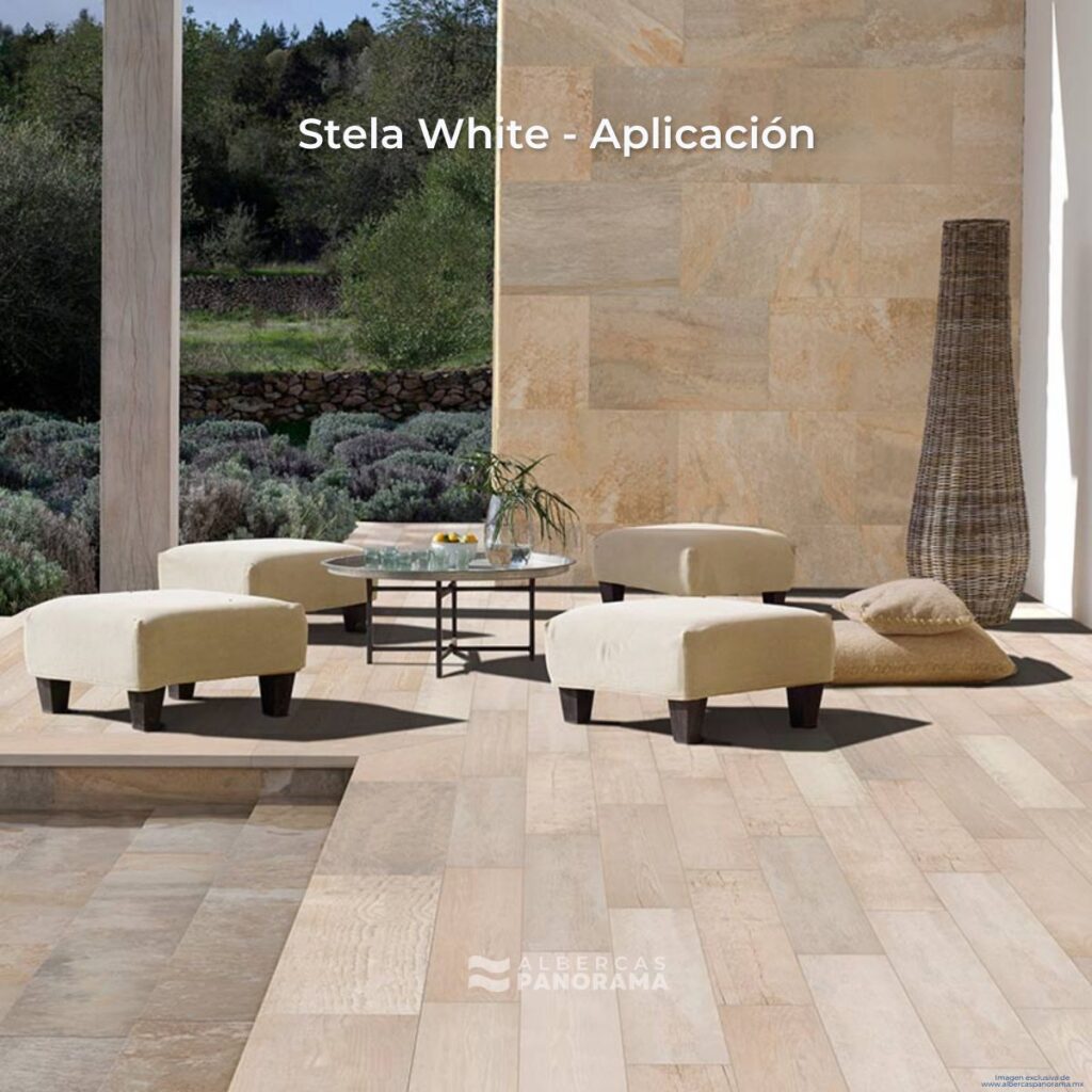 Rosa Gres Stela White, aplicación en proyecto